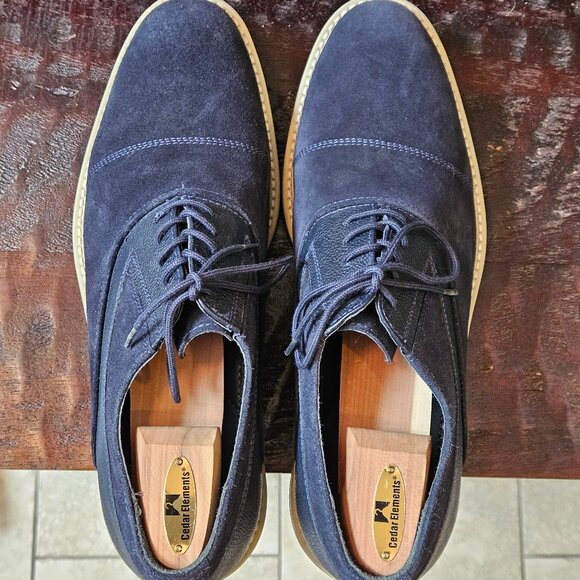 Joseph Abboud Men's Blue Suede Shoes, Sz 13 - Picture 6 of 16